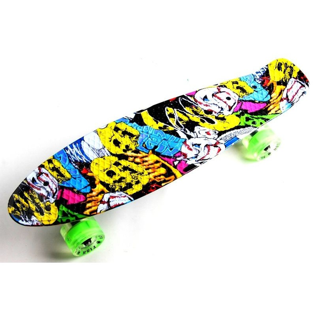 Пенні борд скейтборд Penny Board Fish Skateboards 22" ABEC-7 з колесами, що світяться 5 Пенні борд скейтборд Penny Board Fish Skateboards 22" ABEC-7 з колесами, що світяться - Зображення 5