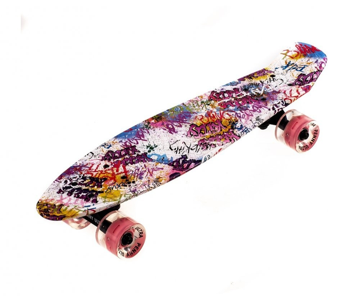 Пенні борд скейтборд Penny Board Fish Skateboards 22" ABEC-7 з колесами, що світяться 4 Пенні борд скейтборд Penny Board Fish Skateboards 22" ABEC-7 з колесами, що світяться - Зображення 4