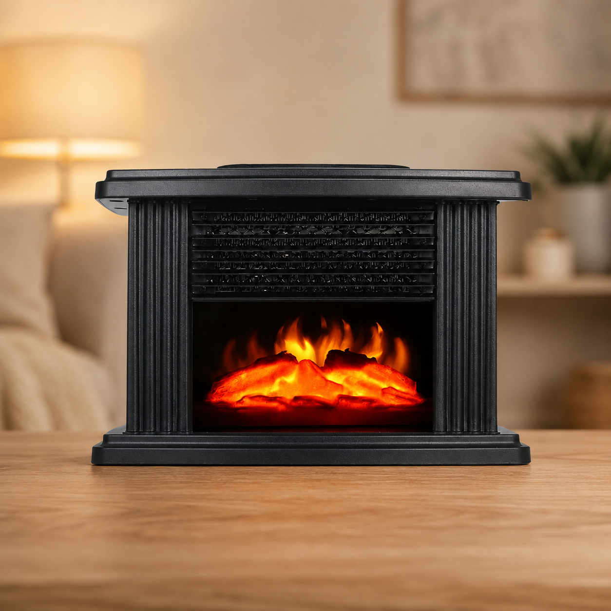 Тепловентилятор з технологією 3D-полум'я / Обігрівач Flame Heater з дистанційним керуванням 1 Тепловентилятор з технологією 3D-полум'я / Обігрівач Flame Heater з дистанційним керуванням