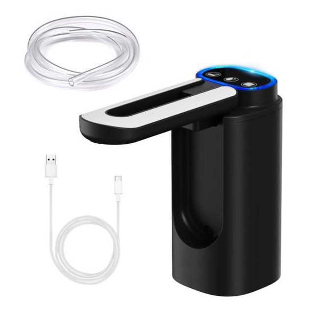 Дозатор для води автоматичний насос для пляшок з водою з USB-зарядкою чорний XL-1286 7 Дозатор для води автоматичний насос для пляшок з водою з USB-зарядкою чорний XL-1286 - Зображення 7