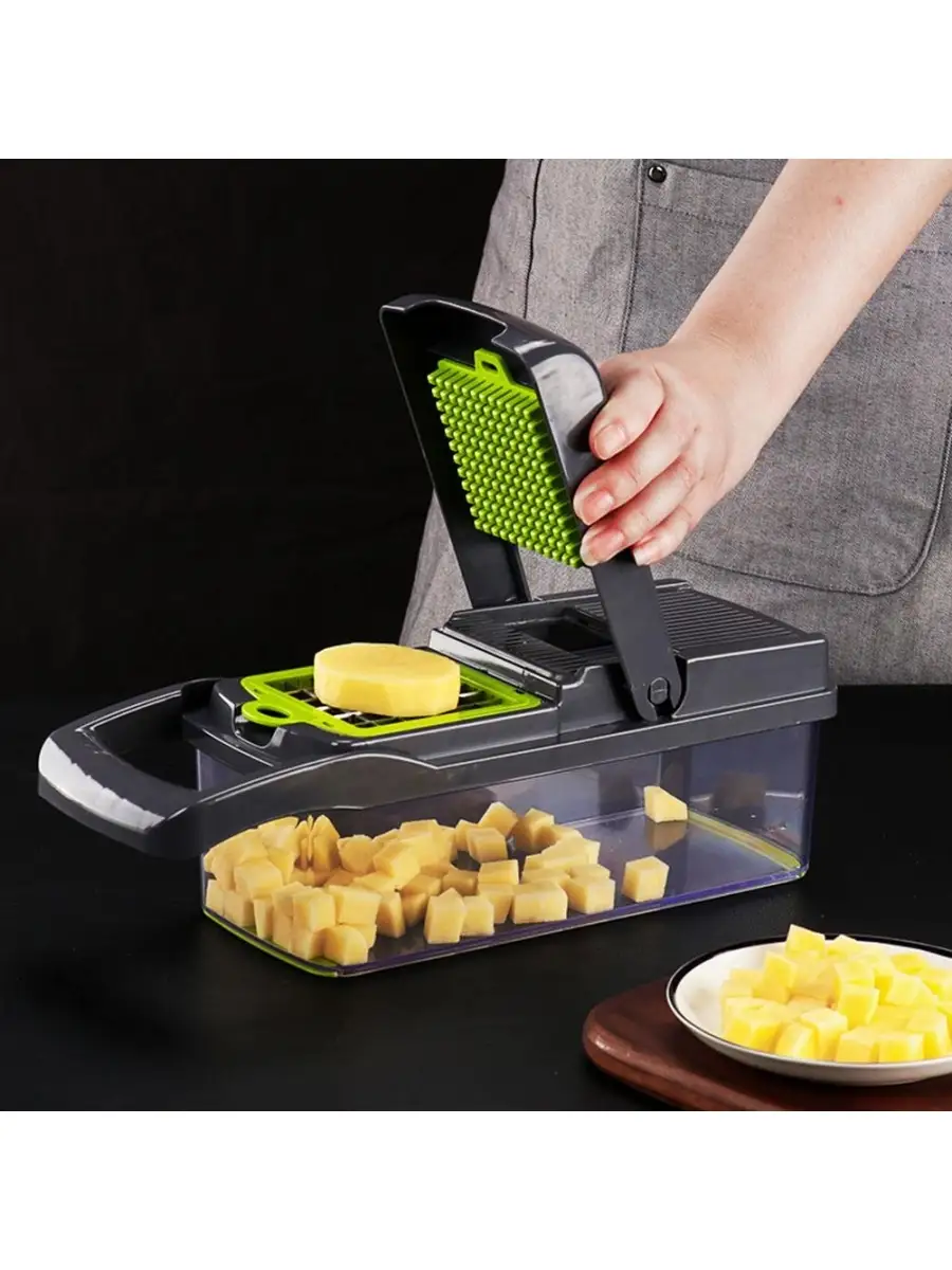 Багатофункціональна овочерізка Safe slice mandoline 16 в 1 3 Багатофункціональна овочерізка Safe slice mandoline 16 в 1 - Зображення 3