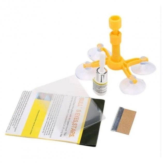 Набір для ремонту вітрового скла Versachem Windshield Repair Kit комплект для лобового скла авто 5 Набір для ремонту вітрового скла Versachem Windshield Repair Kit комплект для лобового скла авто - Зображення 5