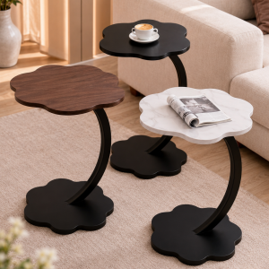 Приліжковий кавовий столик Flower 40х30х60 см