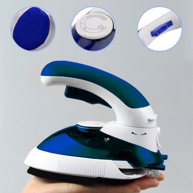 Ручний паровий відпарювач Mini Steam Iron HT-558B - компактна дорожня парова праска зі щіткою 3 Ручний паровий відпарювач Mini Steam Iron HT-558B - компактна дорожня парова праска зі щіткою - Зображення 3