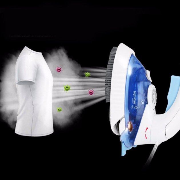 Ручний паровий відпарювач Mini Steam Iron HT-558B - компактна дорожня парова праска зі щіткою 2 Ручний паровий відпарювач Mini Steam Iron HT-558B - компактна дорожня парова праска зі щіткою - Зображення 2