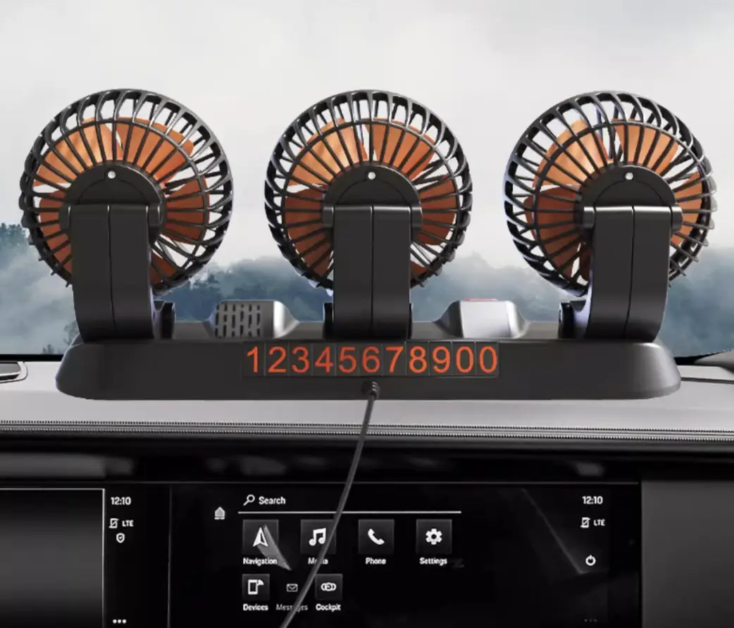 Автомобільний потрійний поворотний 12V USB з табличкою телефону 4 Автомобільний потрійний поворотний 12V USB з табличкою телефону - Зображення 4