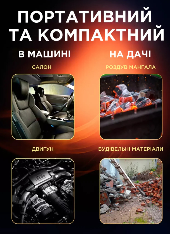 Повітродувка 2 в 1 бездротова електрична для листя, пилозбірник BLOWER LY-4 4 Повітродувка 2 в 1 бездротова електрична для листя, пилозбірник BLOWER LY-4 - Зображення 4