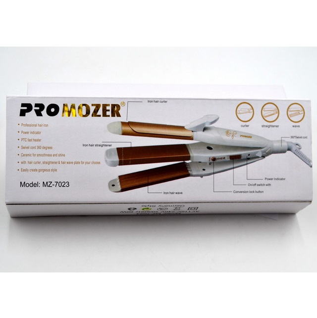 Випрямляч PROMOZER MZ-7023 багатонасадковий 4 Випрямляч PROMOZER MZ-7023 багатонасадковий - Зображення 4