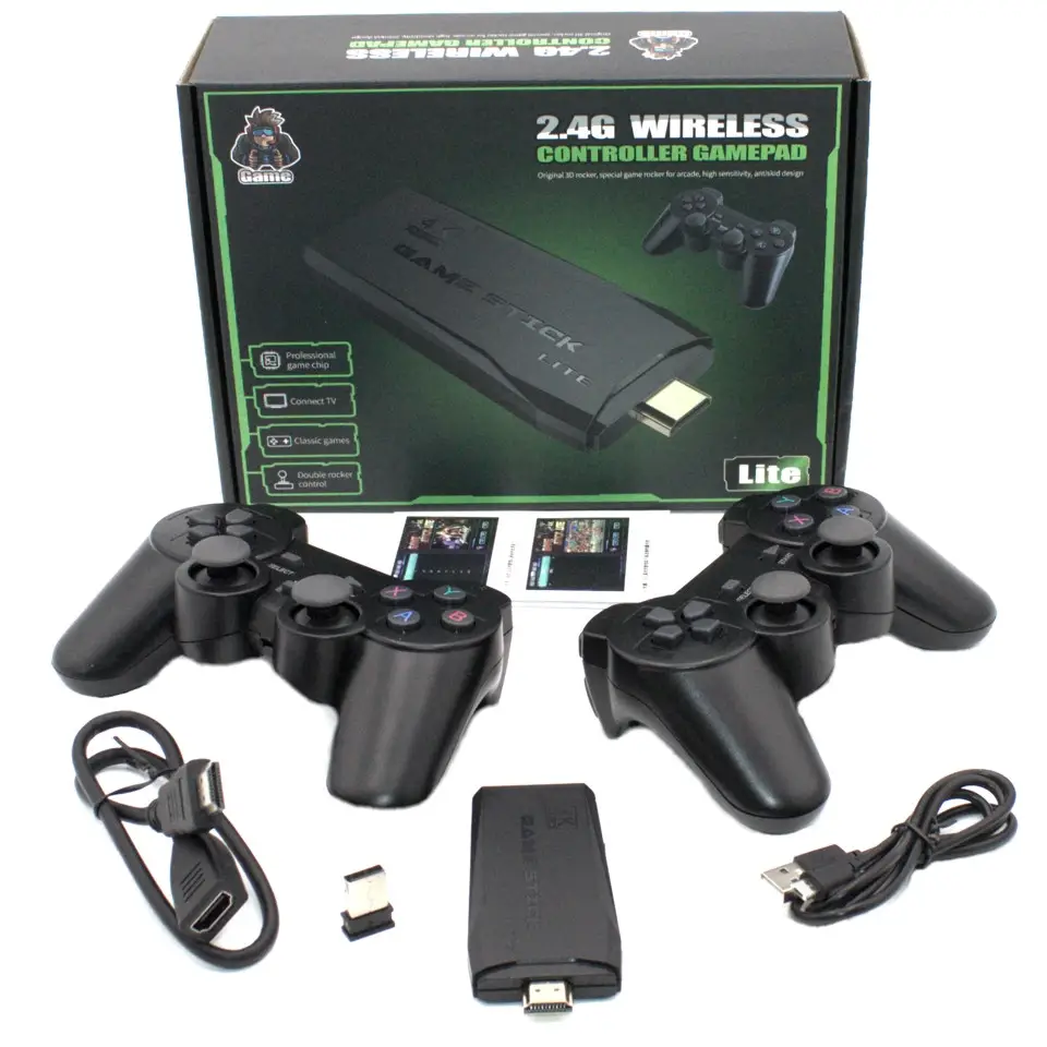 64ГБ Ігрова приставка LITE GREEN HDMI 3535 ігор Dendy, Sega, Аркадні ігри, Game Boy, Nintendo, Atari, PlayStation 1 1 64ГБ Ігрова приставка LITE GREEN HDMI 3535 ігор Dendy, Sega, Аркадні ігри, Game Boy, Nintendo, Atari, PlayStation 1