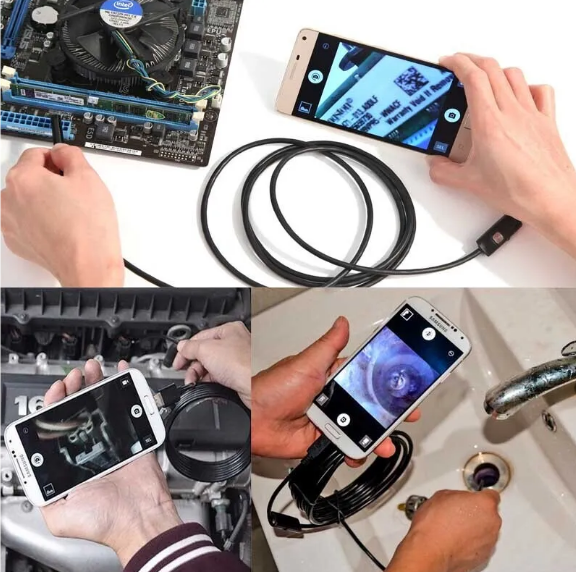 Камера Ендоскоп Android та PC Endoscope, гнучка USB-камера (100P) 5 м 7 Камера Ендоскоп Android та PC Endoscope, гнучка USB-камера (100P) 5 м - Зображення 7