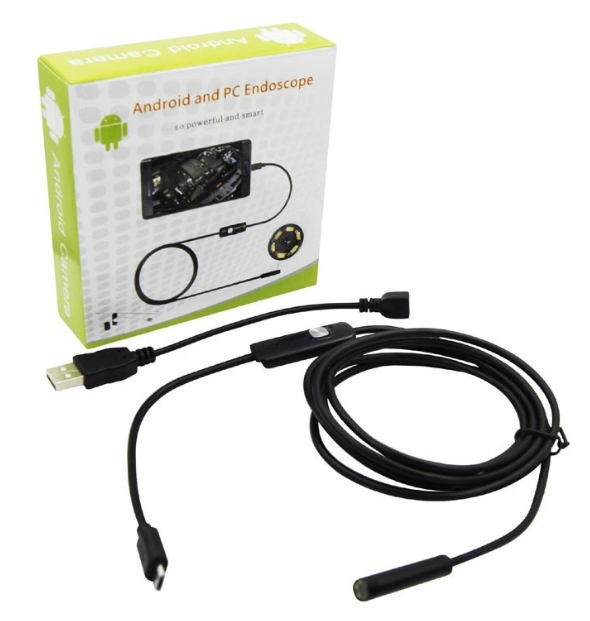 Камера Ендоскоп Android та PC Endoscope, гнучка USB-камера (100P) 5 м 2 Камера Ендоскоп Android та PC Endoscope, гнучка USB-камера (100P) 5 м - Зображення 2