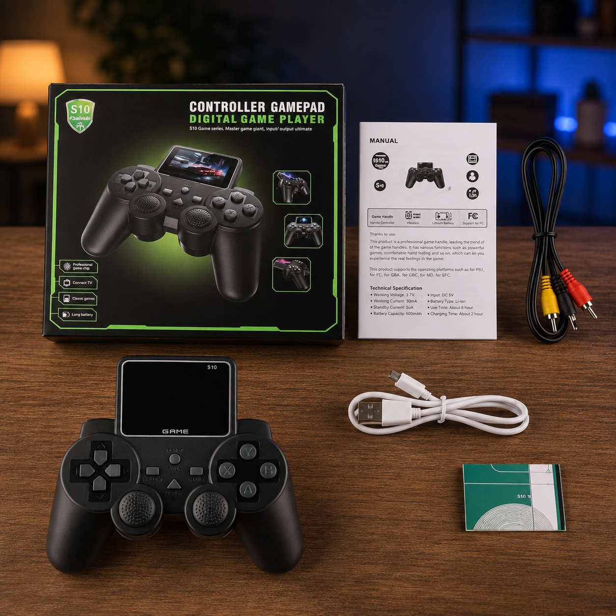 Портативна ігрова приставка S10 GAMEPAD 2.4" 520 вбудованих ретро-ігор AV-вихід 5 Портативна ігрова приставка S10 GAMEPAD 2.4" 520 вбудованих ретро-ігор AV-вихід - Зображення 5