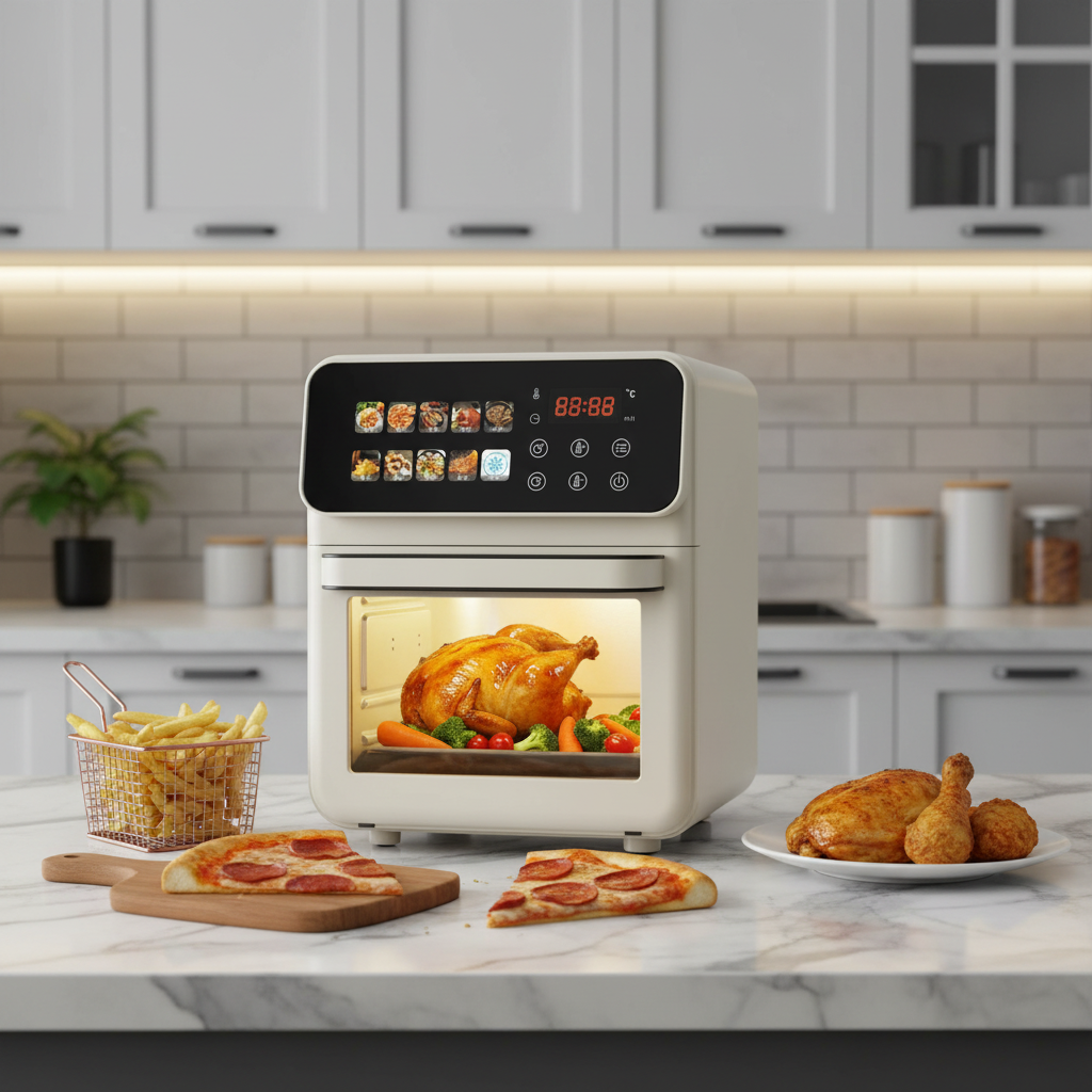 Біла Електрична мультипіч Top Kitchen TK-00244 12л / Аерогриль з сенсорним керуванням 2400 Вт 10 програм 4 Біла Електрична мультипіч Top Kitchen TK-00244 12л / Аерогриль з сенсорним керуванням 2400 Вт 10 програм - Зображення 4