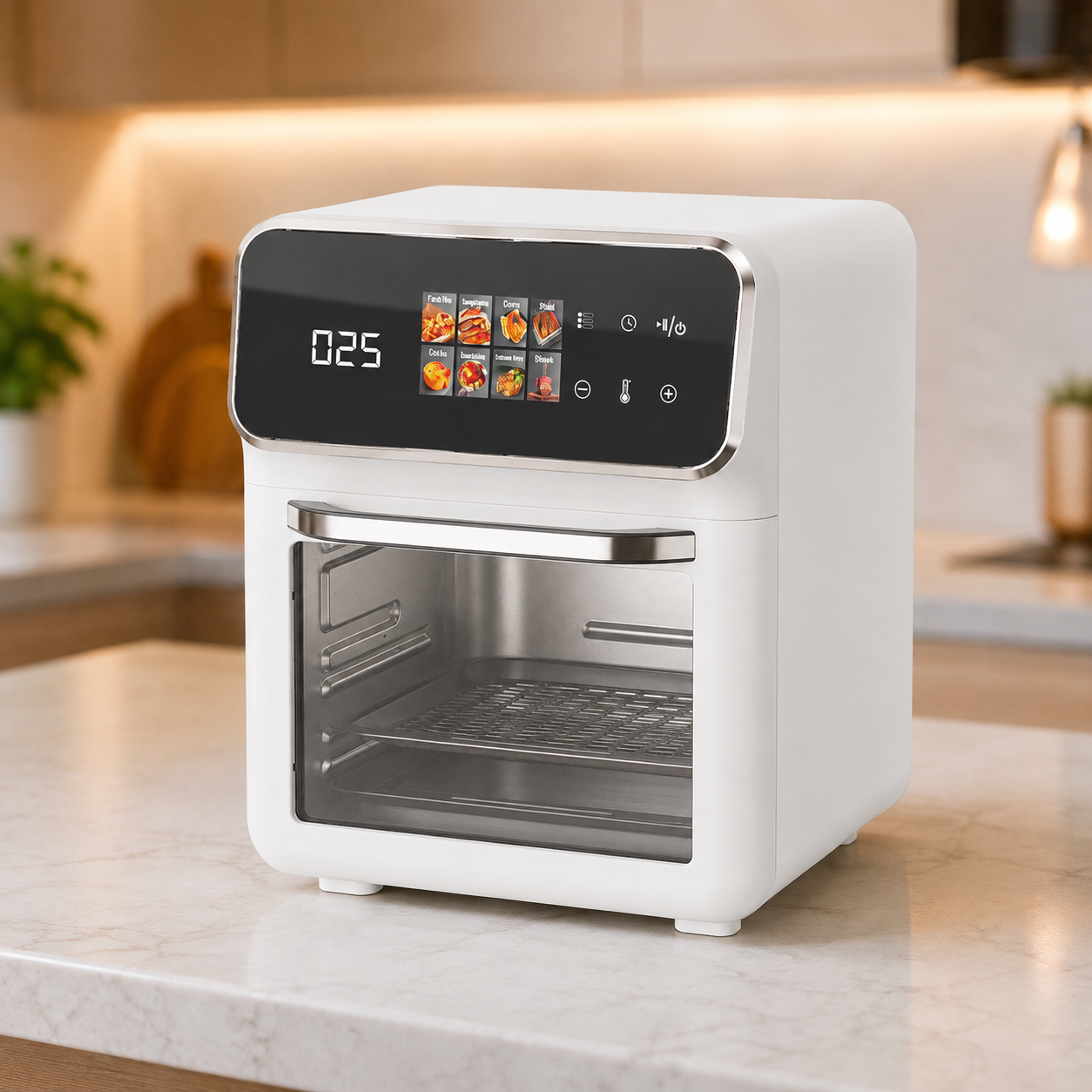 Біла Електрична мультипіч Top Kitchen TK-00244 12л / Аерогриль з сенсорним керуванням 2400 Вт 10 програм 1 Біла Електрична мультипіч Top Kitchen TK-00244 12л / Аерогриль з сенсорним керуванням 2400 Вт 10 програм