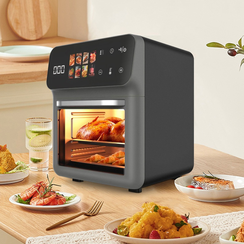 Чорна Електрична мультипіч Top Kitchen TK-00244 12л / Аерогриль з сенсорним керуванням 2400 Вт 10 програм 4 Чорна Електрична мультипіч Top Kitchen TK-00244 12л / Аерогриль з сенсорним керуванням 2400 Вт 10 програм - Зображення 4