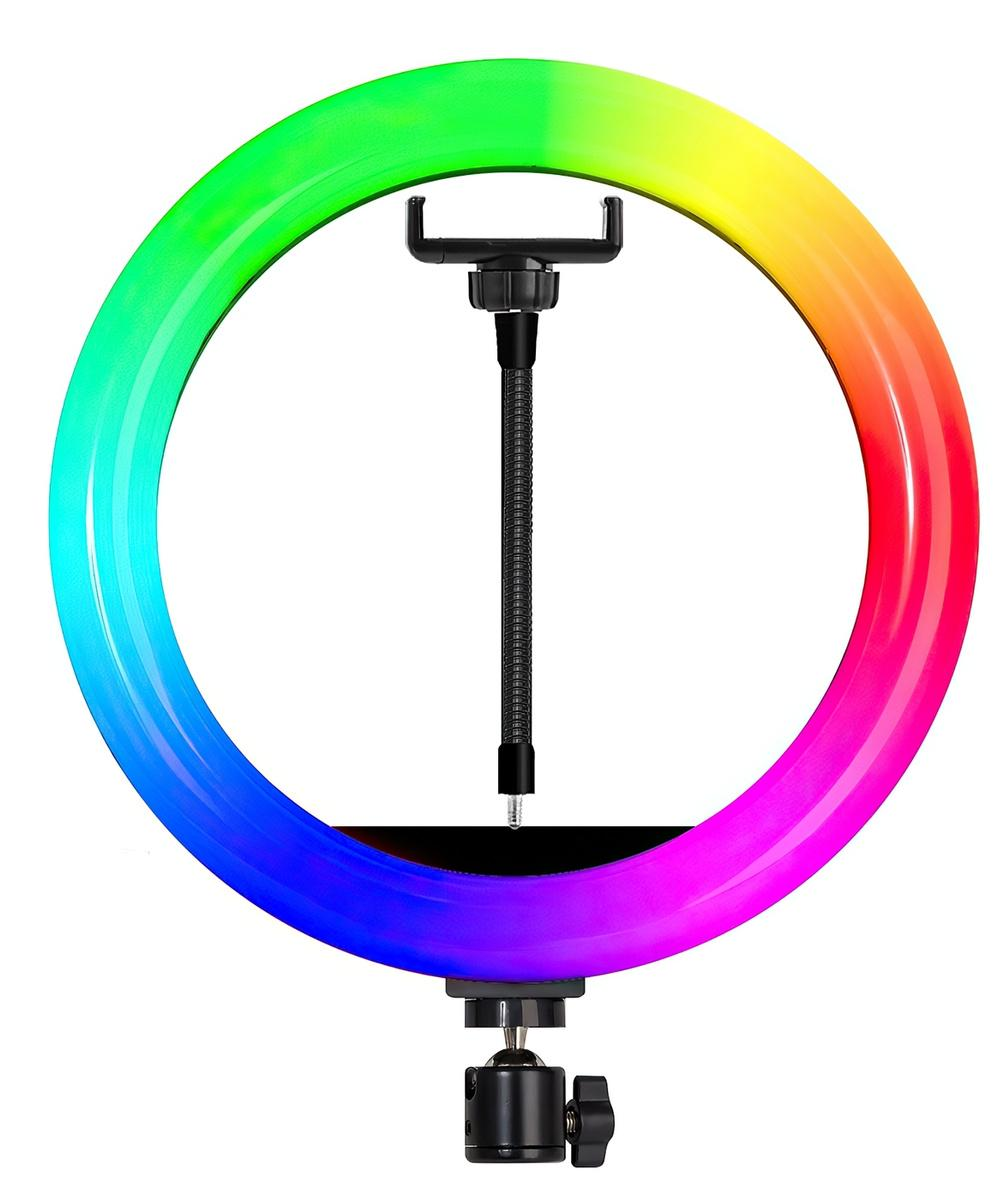 Кільцева світлодіодна лампа RGB 30 см із кріпленням для телефону 1 Кільцева світлодіодна лампа RGB 30 см із кріпленням для телефону