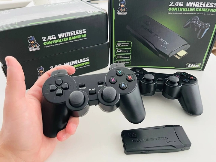 64ГБ Ігрова приставка LITE GREEN HDMI 3535 ігор Dendy, Sega, Аркадні ігри, Game Boy, Nintendo, Atari, PlayStation 1 3 64ГБ Ігрова приставка LITE GREEN HDMI 3535 ігор Dendy, Sega, Аркадні ігри, Game Boy, Nintendo, Atari, PlayStation 1 - Зображення 3