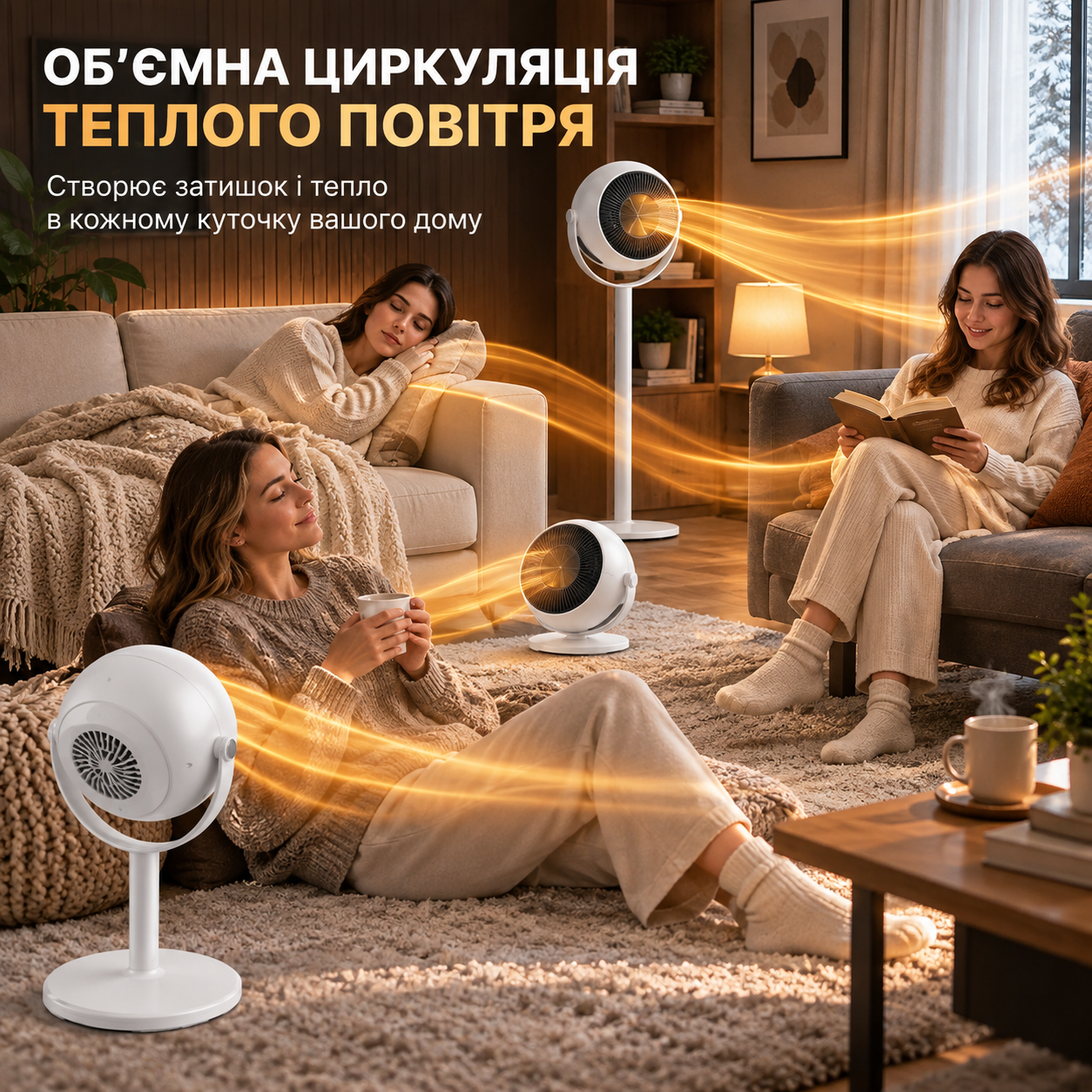 Підлоговий тепловентилятор 800 Вт / Обігрівач з регулюванням висоти та кута нахилу 4 Підлоговий тепловентилятор 800 Вт / Обігрівач з регулюванням висоти та кута нахилу - Зображення 4
