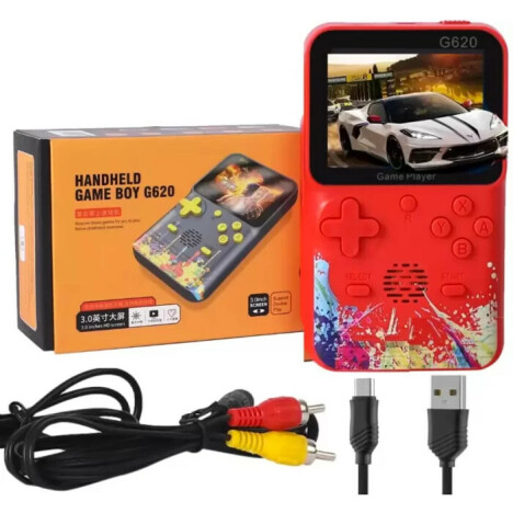 Портативна ігрова консоль Handheld Game Boy G620 500 ігор red 2 Портативна ігрова консоль Handheld Game Boy G620 500 ігор red - Зображення 2