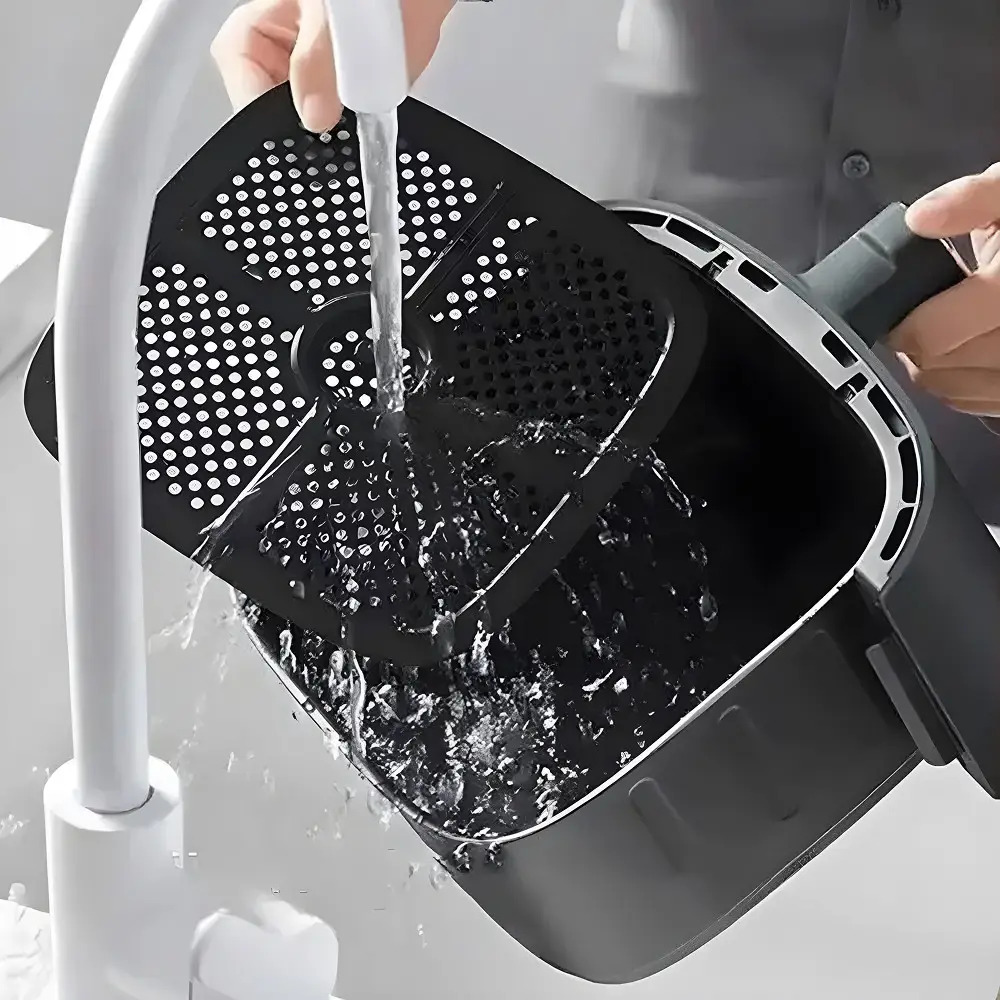 Аерофрітюрниця T.K.Line TK00273 12 л з Wi-Fi та керуванням через Tuya Smart / Аерогриль з двома тінами сенсорним керуванням 4200 Вт 5 Аерофрітюрниця T.K.Line TK00273 12 л з Wi-Fi та керуванням через Tuya Smart / Аерогриль з двома тінами сенсорним керуванням 4200 Вт - Зображення 5