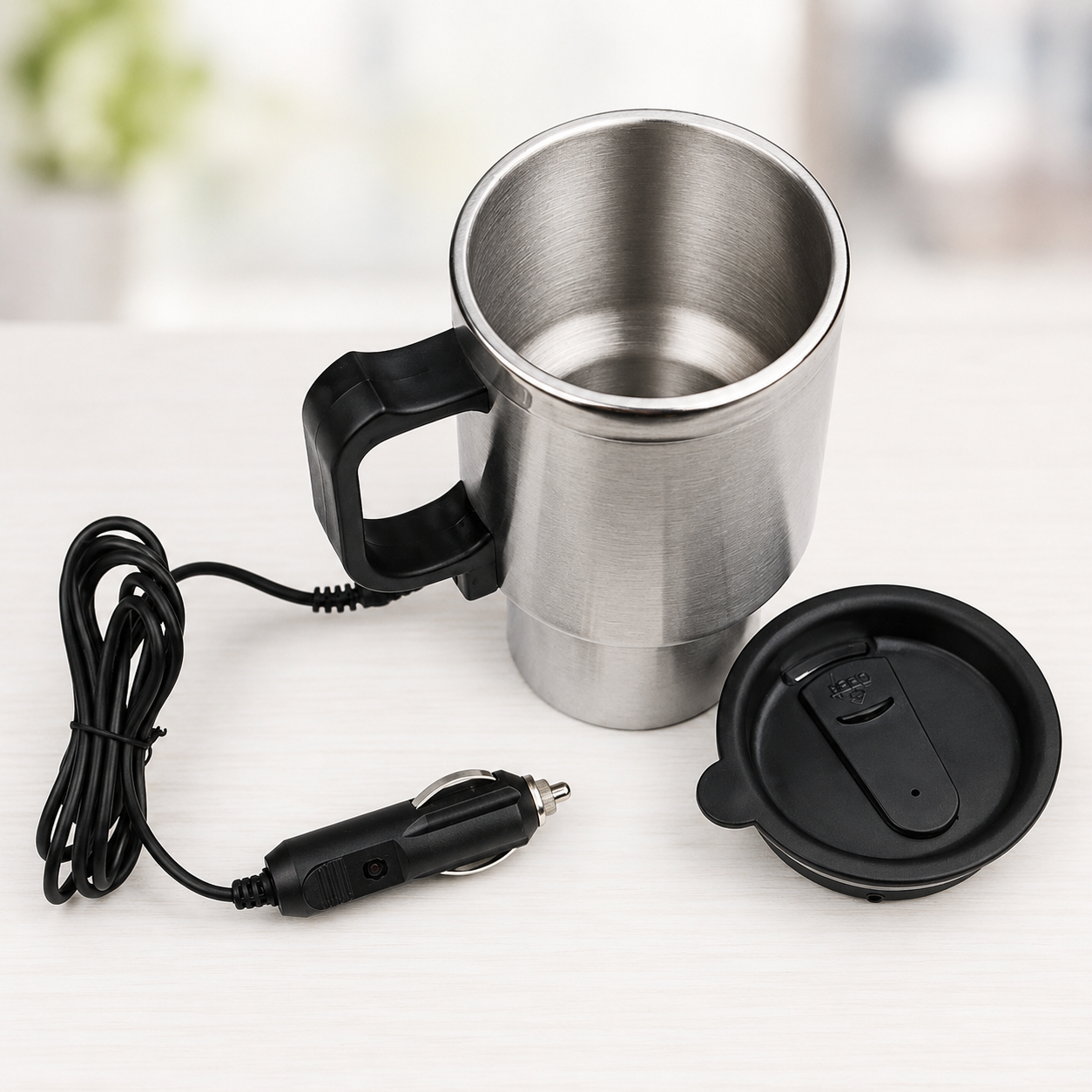 Автокружка с подогревом Heated Travel Mug 48 ТК-33 / Термос 12 В / Кружка с подогревом от прикуривателя 3 Автокружка с подогревом Heated Travel Mug 48 ТК-33 / Термос 12 В / Кружка с подогревом от прикуривателя - Зображення 3