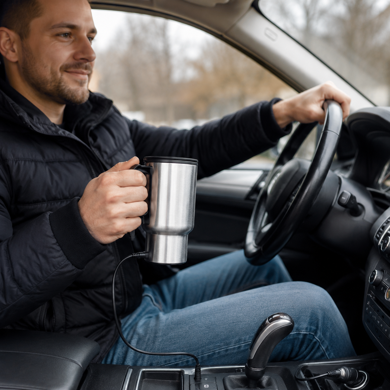 Автокружка с подогревом Heated Travel Mug 48 ТК-33 / Термос 12 В / Кружка с подогревом от прикуривателя 2 Автокружка с подогревом Heated Travel Mug 48 ТК-33 / Термос 12 В / Кружка с подогревом от прикуривателя - Зображення 2