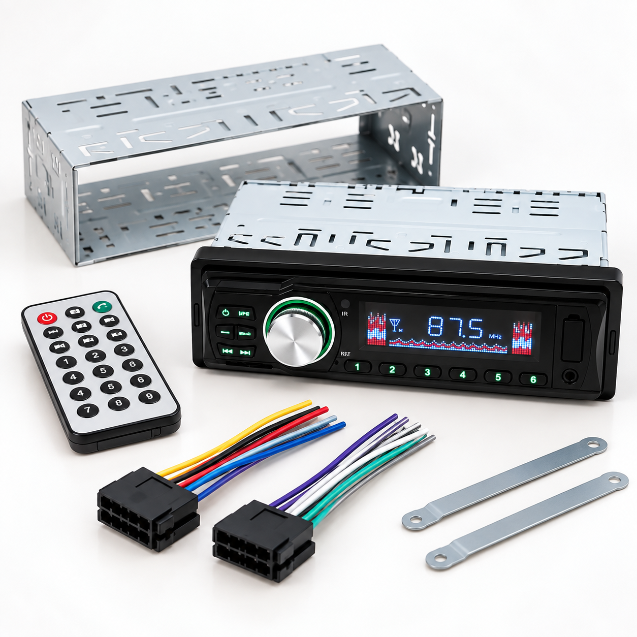 Автомагнітола 1DIN 2035 / Автомобільна магнітола з пультом / Магнітола USB/SD/FM/AUX 4 Автомагнітола 1DIN 2035 / Автомобільна магнітола з пультом / Магнітола USB/SD/FM/AUX - Зображення 4