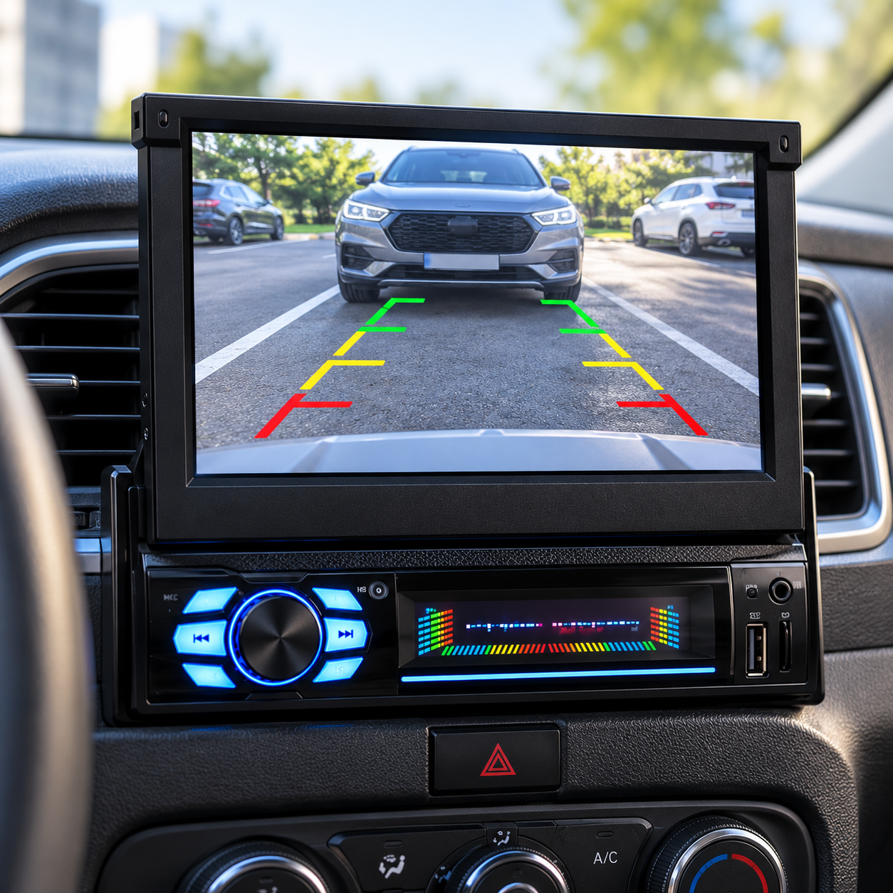 Автомагнітола 7150G GPS 1DIN / Магнітола з Bluetooth та виїзним екраном 7" / Автомагнітола сенсорна+2 пульта 3 Автомагнітола 7150G GPS 1DIN / Магнітола з Bluetooth та виїзним екраном 7" / Автомагнітола сенсорна+2 пульта - Зображення 3