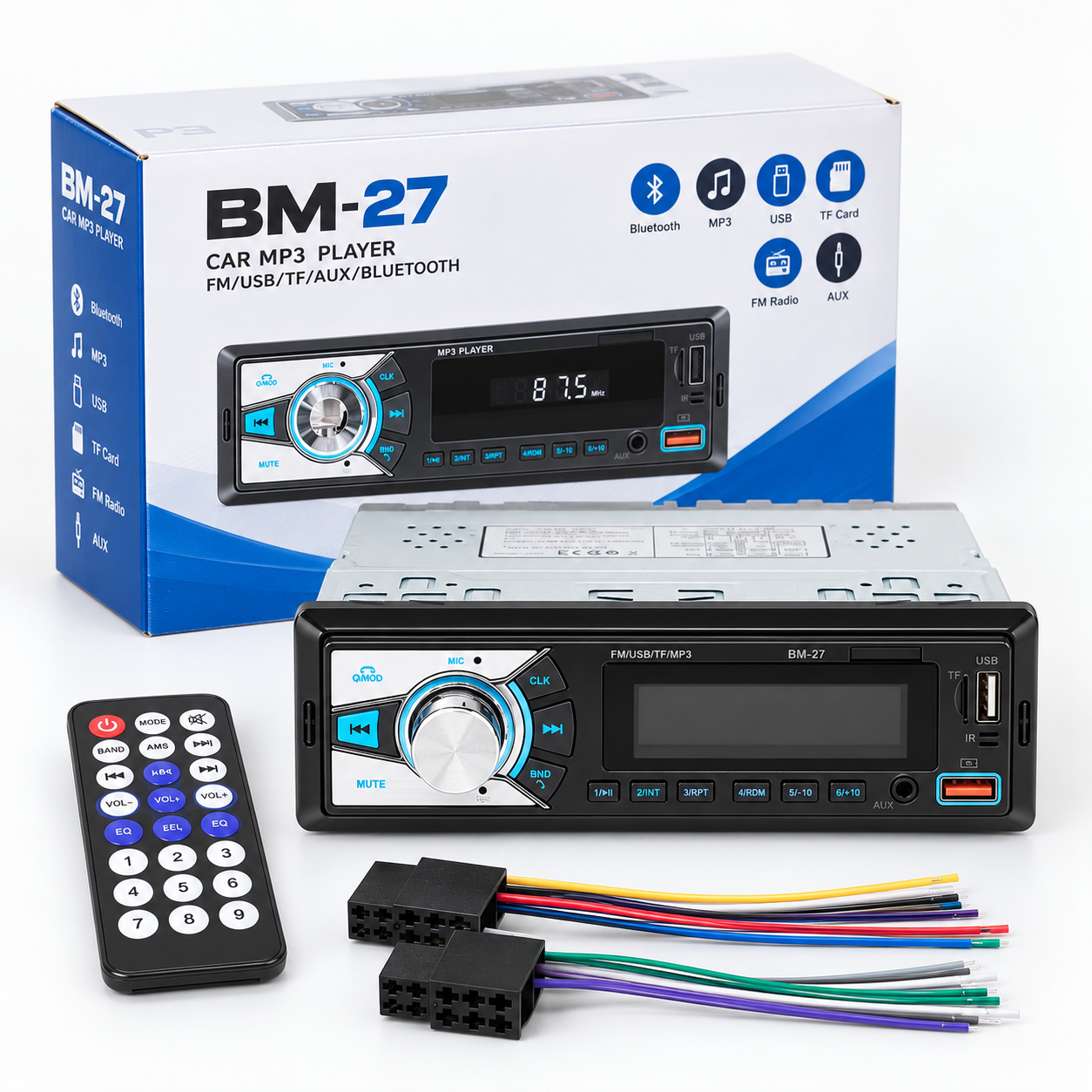 Автомагнітола MP3 BM-27 BOSCHMANN / Магнітола 1 DIN / Автомагнітола з Bluetooth 4 Автомагнітола MP3 BM-27 BOSCHMANN / Магнітола 1 DIN / Автомагнітола з Bluetooth - Зображення 4