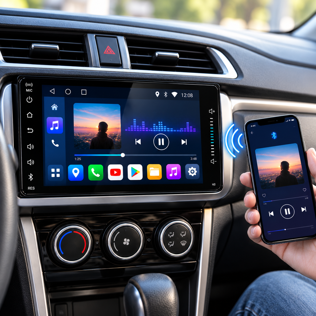 Автомагнітола PI-606 Toyota / Магнітола 2DIN Android 10.0, 3/32 ГБ, / Мультимедійна система GPS, Bluetooth, Wi-Fi 3 Автомагнітола PI-606 Toyota / Магнітола 2DIN Android 10.0, 3/32 ГБ, / Мультимедійна система GPS, Bluetooth, Wi-Fi - Зображення 3