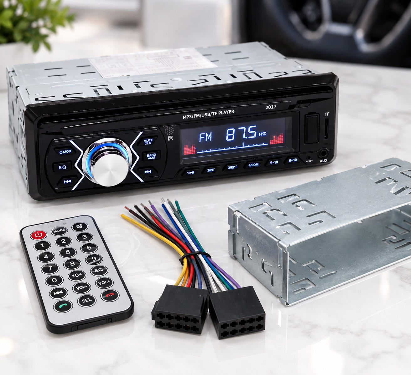 Автомагнітола USB/RGB SD/AUX/FM пульт 2017 / Магнітола 1DIN / RGB автомагнітола з пультом 4 Автомагнітола USB/RGB SD/AUX/FM пульт 2017 / Магнітола 1DIN / RGB автомагнітола з пультом - Зображення 4