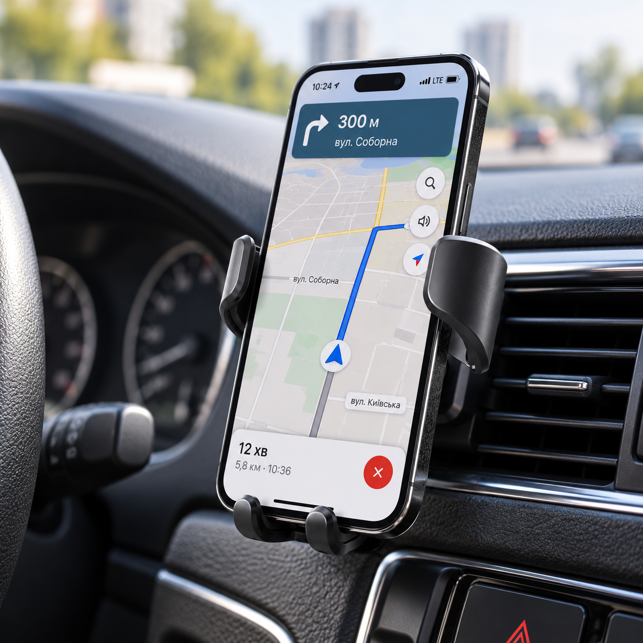 Автомобільний утримувач телефону для вентиляційного отвору / Universal Gravity Air Vent Car Mount / Універсальний автоутримувач 2 Автомобільний утримувач телефону для вентиляційного отвору / Universal Gravity Air Vent Car Mount / Універсальний автоутримувач - Зображення 2