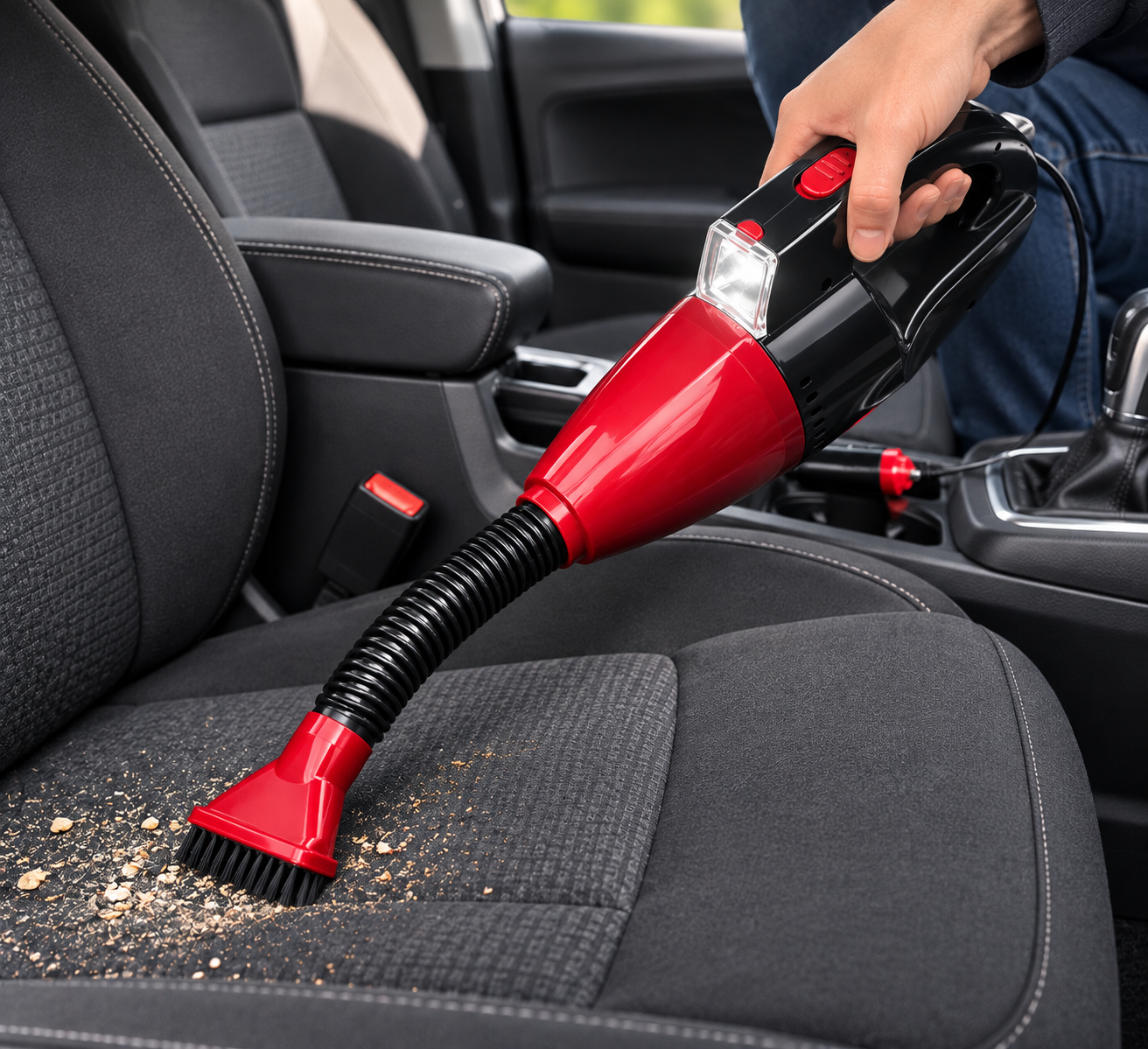 Автомобільний пилосос CAR VACUUM CLEANER / Пилосос з підсвічуванням / Пилосос від прикурювача 2 Автомобільний пилосос CAR VACUUM CLEANER / Пилосос з підсвічуванням / Пилосос від прикурювача - Зображення 2