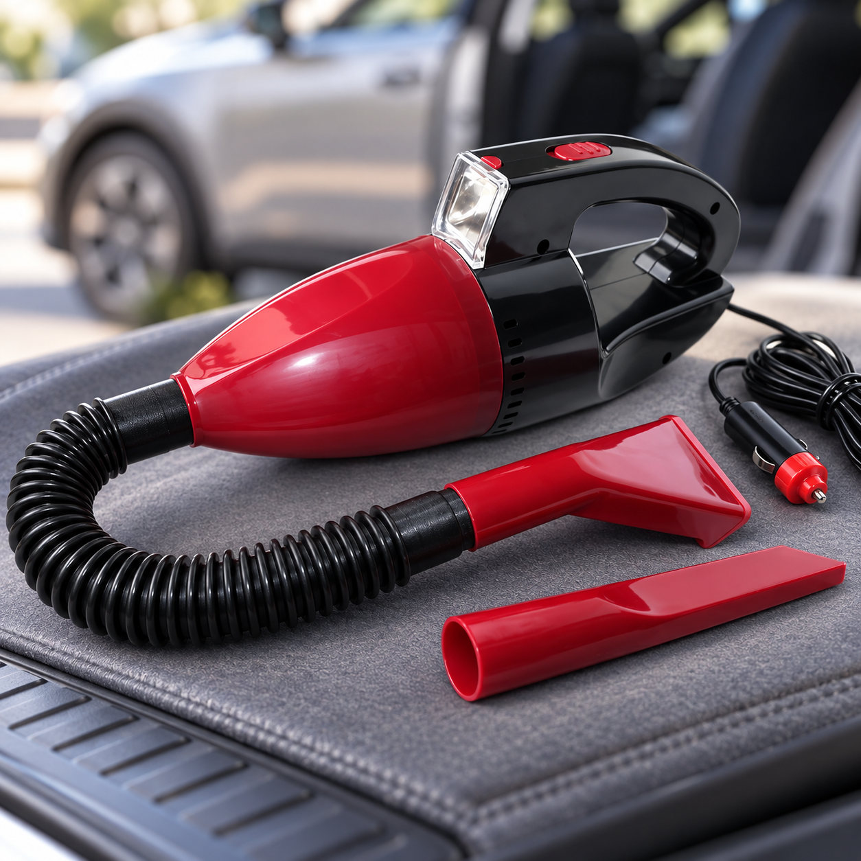 Автомобільний пилосос CAR VACUUM CLEANER / Пилосос з підсвічуванням / Пилосос від прикурювача 1 Автомобільний пилосос CAR VACUUM CLEANER / Пилосос з підсвічуванням / Пилосос від прикурювача