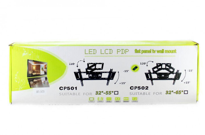 Кріплення для телевізора з поворотом Wall Mount 32-65 CP502 6 Кріплення для телевізора з поворотом Wall Mount 32-65 CP502 - Зображення 6