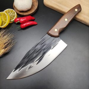 Кухонний ніж-сокира M10/L529B / Кухонний ніж 19 см