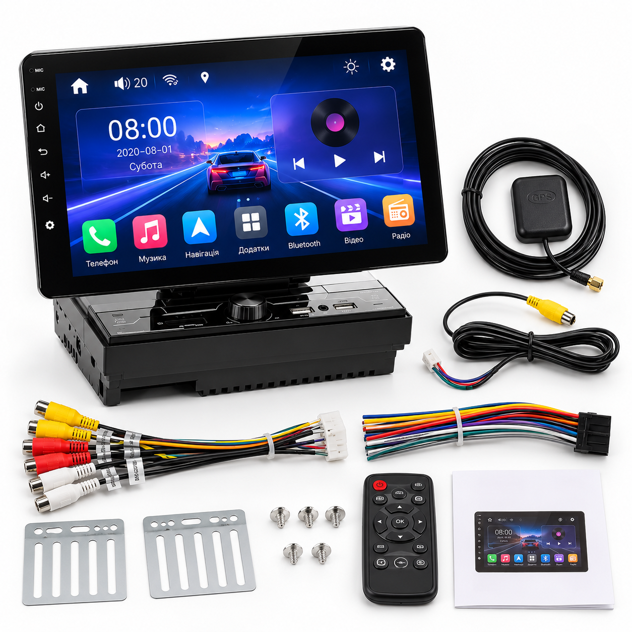 Магнітола PI-808 2DIN 10" / Автомагнітола ANDROID 10.0 - 3/32GB / Мультимедійно-навігаційна система із сенсорним дисплеєм 5 Магнітола PI-808 2DIN 10" / Автомагнітола ANDROID 10.0 - 3/32GB / Мультимедійно-навігаційна система із сенсорним дисплеєм - Зображення 5