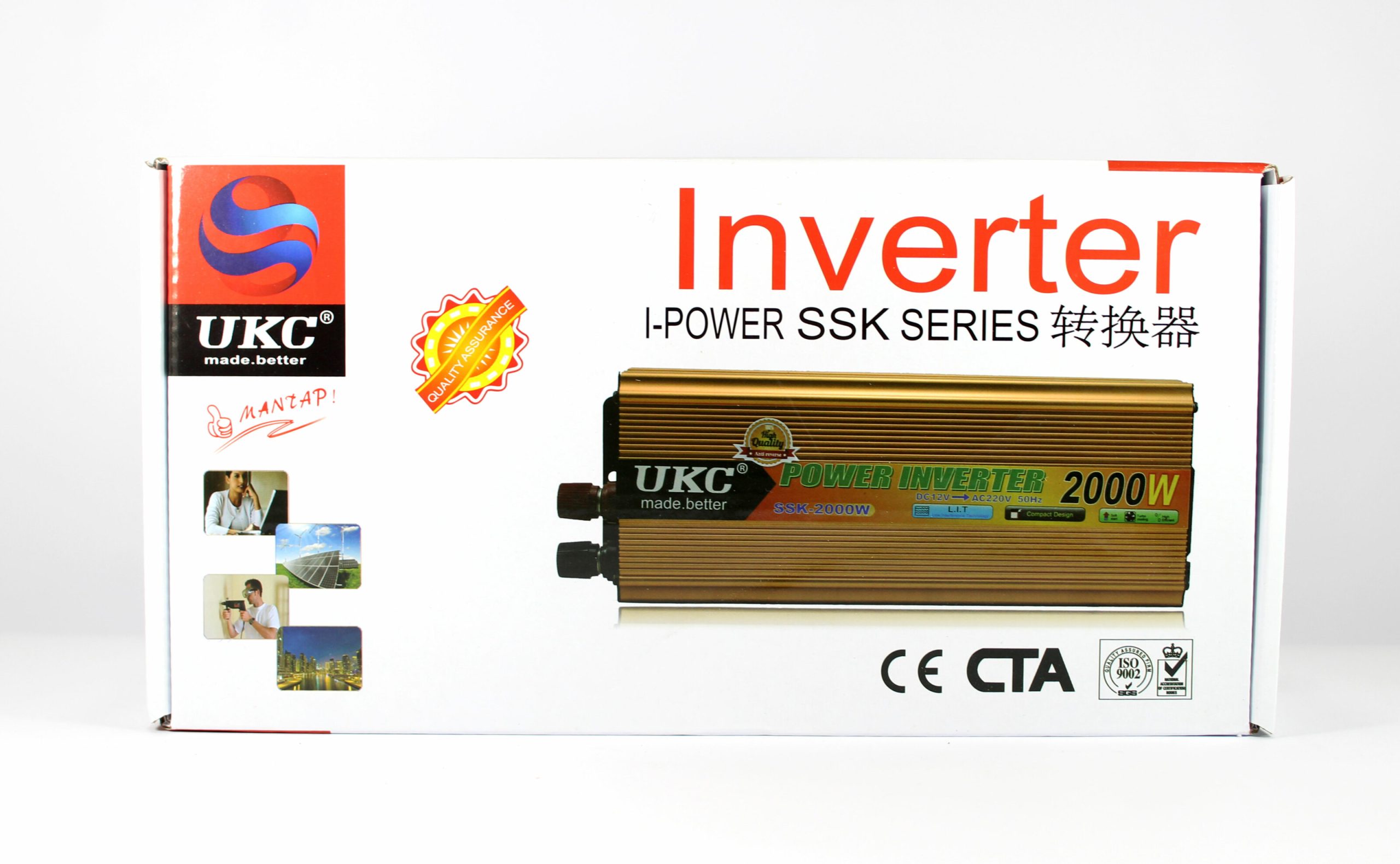 Перетворювач AC/DC SSK 2000W 24V / Інвертор автомобільний 24В 6 Перетворювач AC/DC SSK 2000W 24V / Інвертор автомобільний 24В - Зображення 6