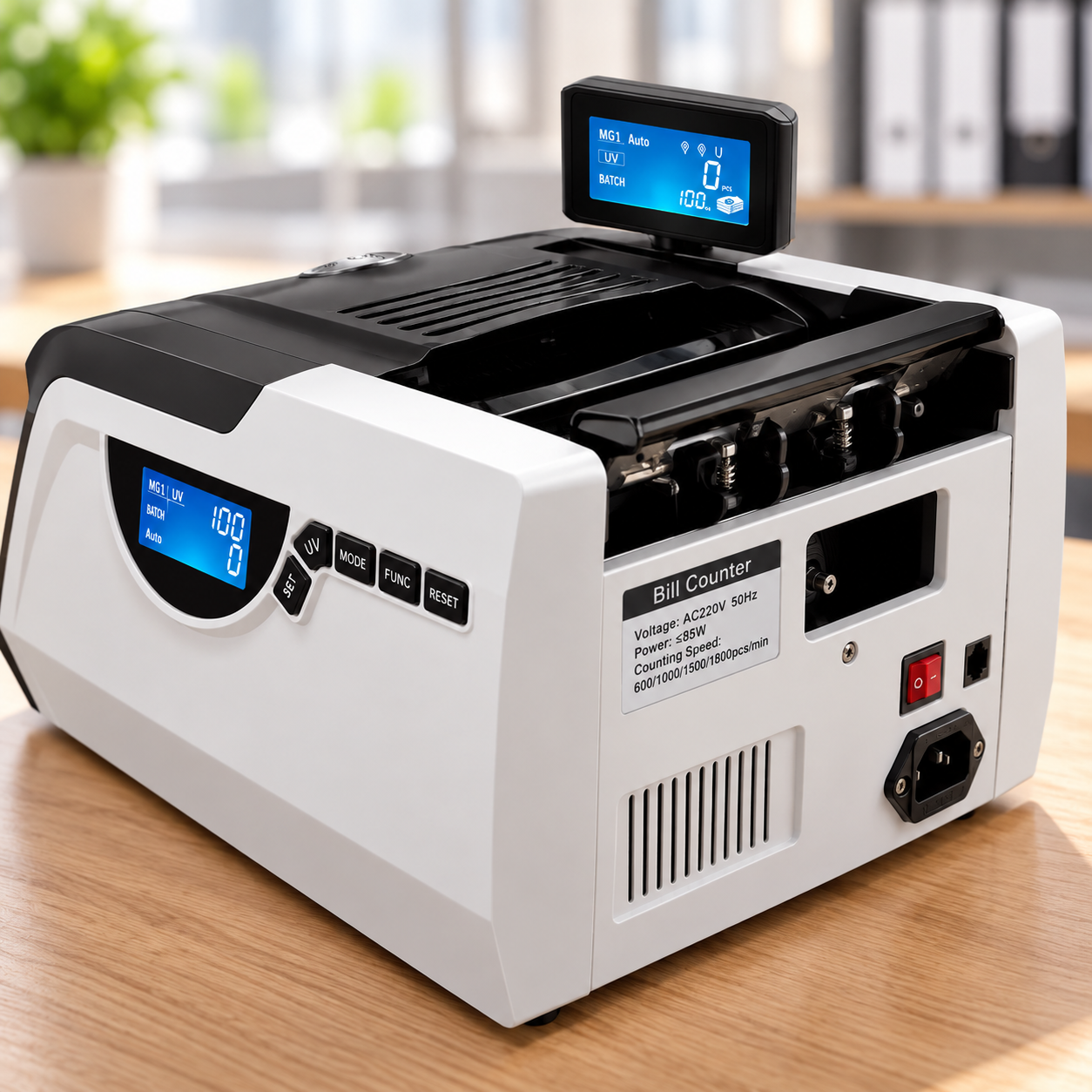 Рахункова машинка Bill Counter GR-6200 / Лічильник банкнот з детектором / Лічильник банкнот 220 В 3 Рахункова машинка Bill Counter GR-6200 / Лічильник банкнот з детектором / Лічильник банкнот 220 В - Зображення 3
