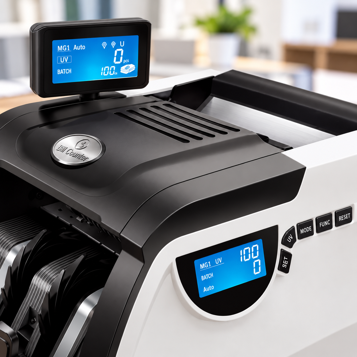 Рахункова машинка Bill Counter GR-6200 / Лічильник банкнот з детектором / Лічильник банкнот 220 В 4 Рахункова машинка Bill Counter GR-6200 / Лічильник банкнот з детектором / Лічильник банкнот 220 В - Зображення 4
