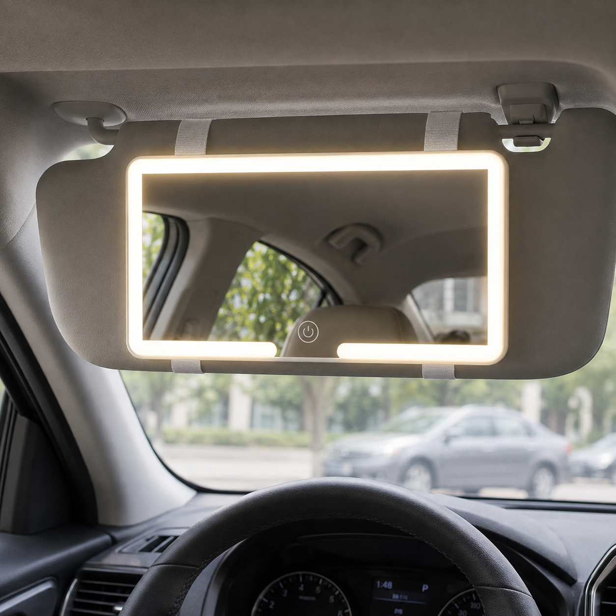 Дзеркало з підсвічуванням HB-5 / Дзеркало прямокутне з LED підсвічуванням на козирок автомобіля з акумулятором / Дзеркало дзеркало для макіяжу 3 Дзеркало з підсвічуванням HB-5 / Дзеркало прямокутне з LED підсвічуванням на козирок автомобіля з акумулятором / Дзеркало дзеркало для макіяжу - Зображення 3