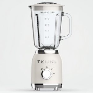 Стаціонарний блендер T.K.Line TK00282 3000 Вт 1.5 л із чашею та кавомолко Beige