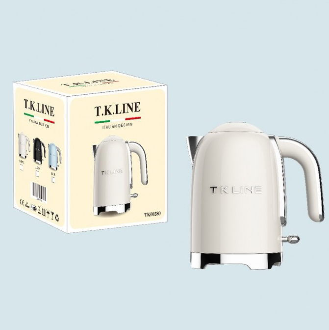 Електричний чайник T.K.Line TK00280 1.7 л 3000Вт Beige 2 Електричний чайник T.K.Line TK00280 1.7 л 3000Вт Beige - Зображення 2
