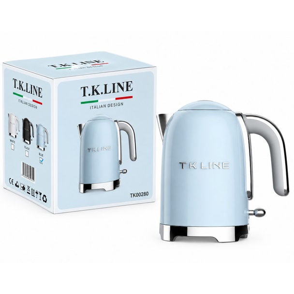 Електричний чайник T.K.Line TK00280 1.7 л 3000Вт Blue 2 Електричний чайник T.K.Line TK00280 1.7 л 3000Вт Blue - Зображення 2