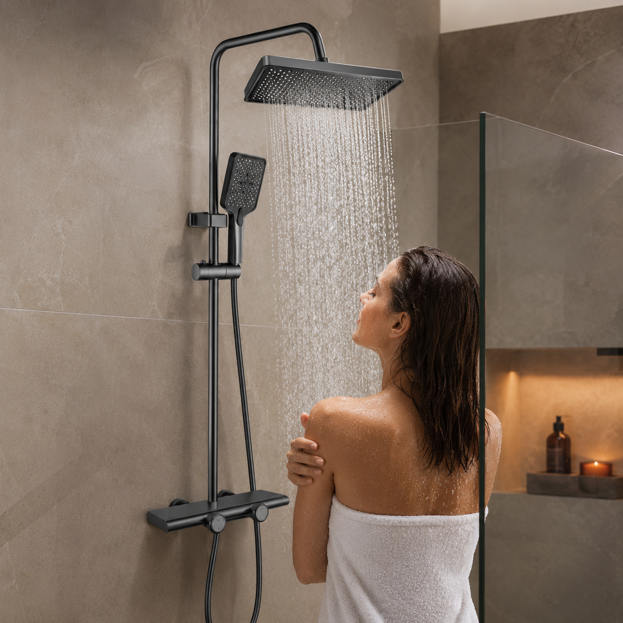 Душ/змішувач Faucet CR-25HT030 багатофункціональний метал / Душ з довгим зливом / Змішувач для ванної кімнати 2 Душ/змішувач Faucet CR-25HT030 багатофункціональний метал / Душ з довгим зливом / Змішувач для ванної кімнати - Зображення 2
