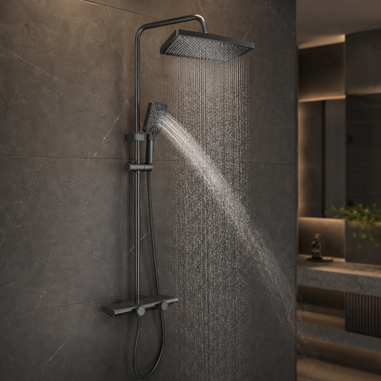 Душ/змішувач Faucet CR-25HT030 багатофункціональний метал / Душ з довгим зливом / Змішувач для ванної кімнати 3 Душ/змішувач Faucet CR-25HT030 багатофункціональний метал / Душ з довгим зливом / Змішувач для ванної кімнати - Зображення 3