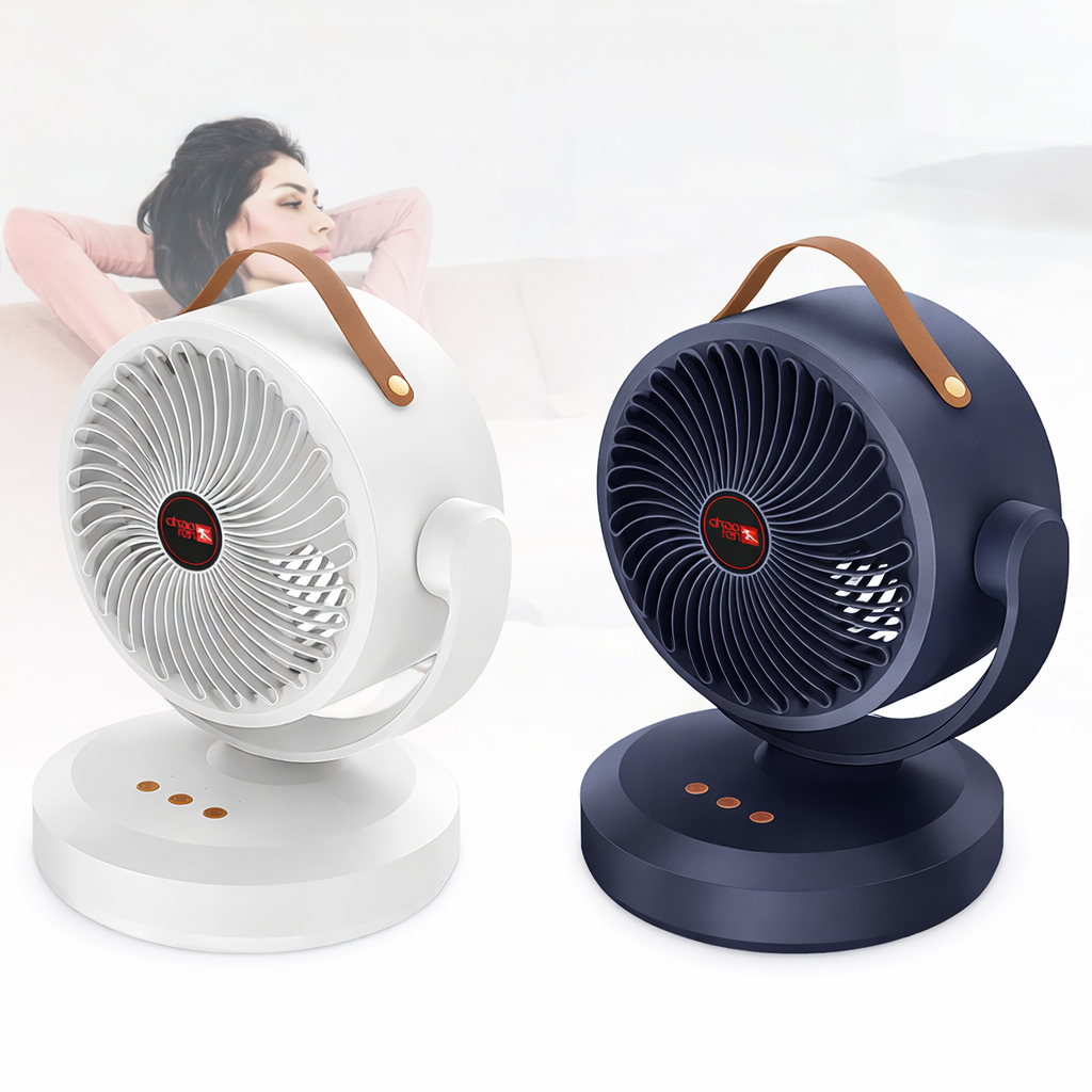 Акумуляторний міні вентилятор VU-05/FS-25 з поворотом / Вентилятор Mini fan з LED-підсвічуванням та USB 1 Акумуляторний міні вентилятор VU-05/FS-25 з поворотом / Вентилятор Mini fan з LED-підсвічуванням та USB