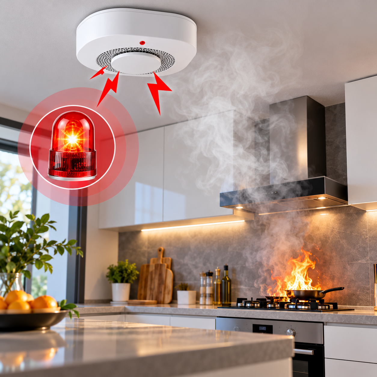 Автономний пожежний сповіщувач Smoke Alarm / Бездротовий датчик диму зі звуковою сигналізацією 3 Автономний пожежний сповіщувач Smoke Alarm / Бездротовий датчик диму зі звуковою сигналізацією - Зображення 3