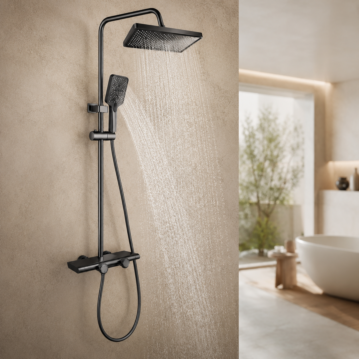 Душ/змішувач Faucet CR-25HT030 багатофункціональний метал / Душ з довгим зливом / Змішувач для ванної кімнати 1 Душ/змішувач Faucet CR-25HT030 багатофункціональний метал / Душ з довгим зливом / Змішувач для ванної кімнати