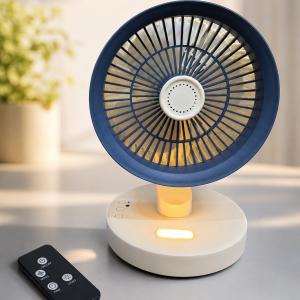 Портативний вентилятор SkyBerg з LED-підсвічуванням / Переносний настільний вентилятор + пульт ДК
